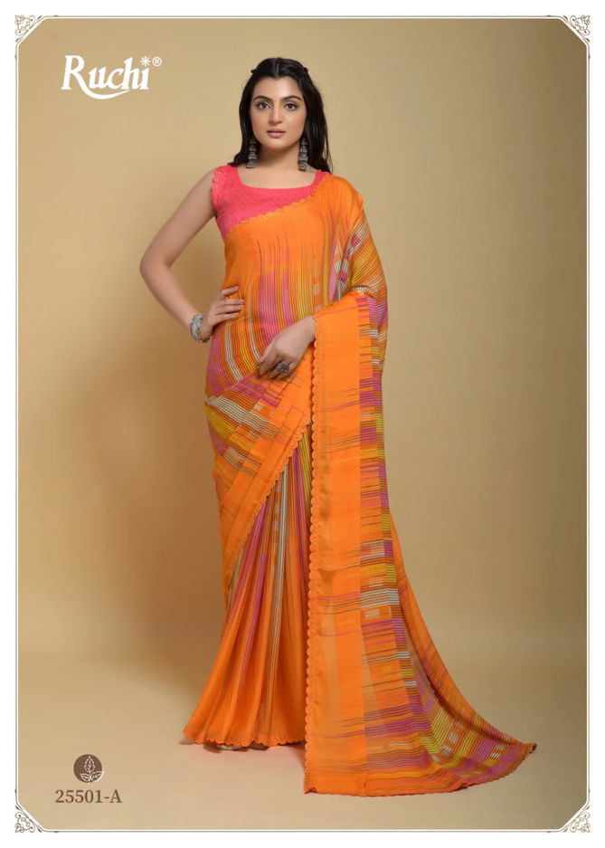  Raagsutra By Ruchi Silk Georgette Printed Sarees Catalog